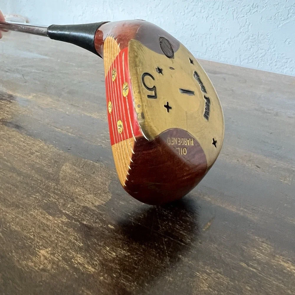 TONEY PENNA Persimmon 5 FAIRWAY WOOD Right Handed‎ Steel Stiff Classic/Vintage